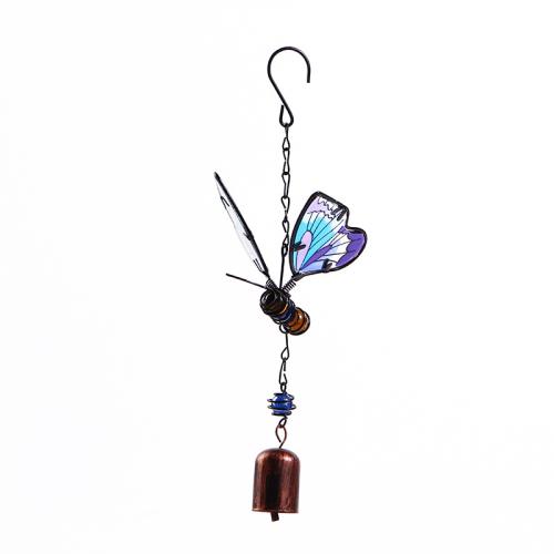 Glass & Iron Windbell Ornaments for home decoration PC