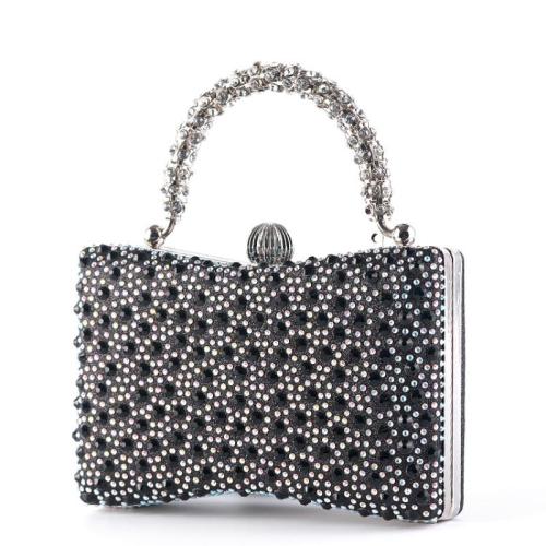 Rhinestone & Polyester hard-surface & Easy Matching Clutch Bag PC