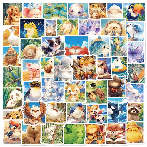 PVC Rubber & Pressure-Sensitive Adhesive DIY Decorative Sticker Cute & waterproof Bag