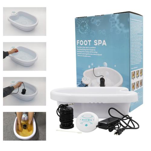 Plastic Foot Massager Basin different power plug style for choose & durable white PC