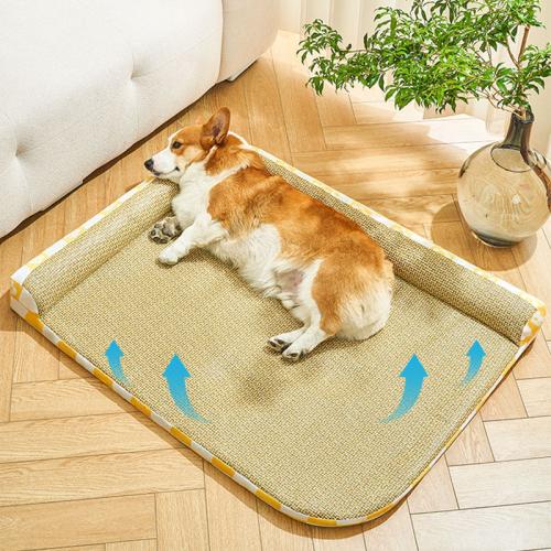 Rattan & Oxford Pet Mat & breathable printed PC