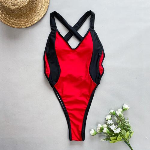 Polyamide & Spandex One-piece Swimsuit backless & padded PC