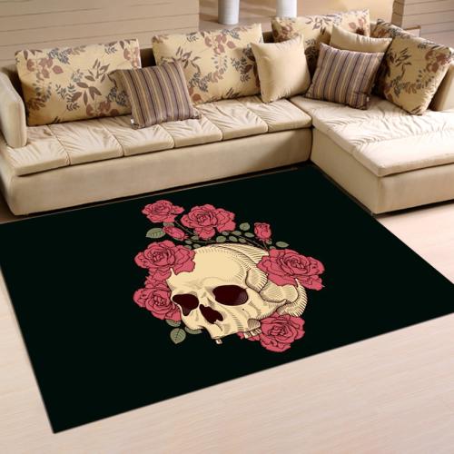 Polyester Floor Mat Halloween Design  black PC