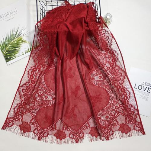 Lace Multifunction Women Scarf thermal jacquard PC