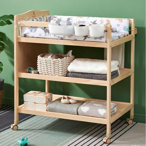 Solid Wood Multifunction Baby Care Table PC
