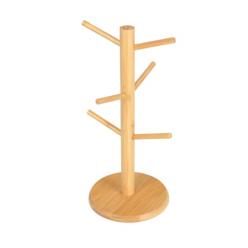 Bamboo Multifunction Cups Drain Rack Solid PC