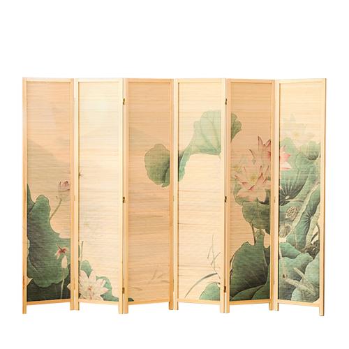 Pin & Puces en bambou Écran de plancher Floral Beaucoup