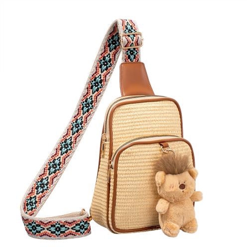Polypropylene-PP Easy Matching & Weave Sling Bag with hanging ornament PC