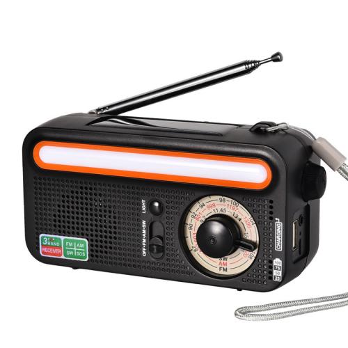 ABS Multifunctional Radio Set solar charge & with USB interface & with LED lights PC