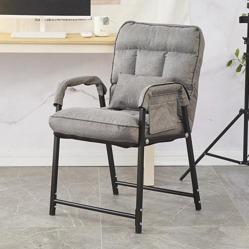 Steel Tube & Sponge & Cotton Linen foldable Foldable Chair durable Solid PC