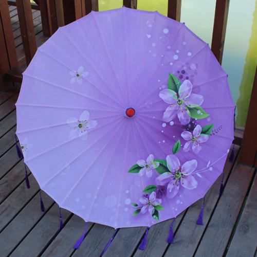 Mircofabric & Wood Tassels Sunny Umbrella printed PC