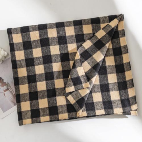 Polyester Unisex Scarf thermal plaid PC