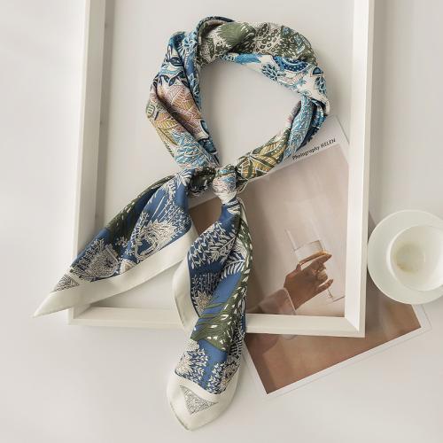 Polyester Silk Scarf sun protection printed PC