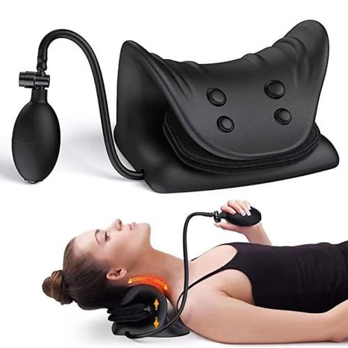 Polyurethane-PU Neck Pillow massage black PC