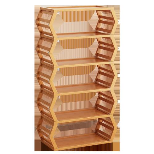 Moso Bamboo foldable & Multifunction Shoes Rack Organizer Solid PC