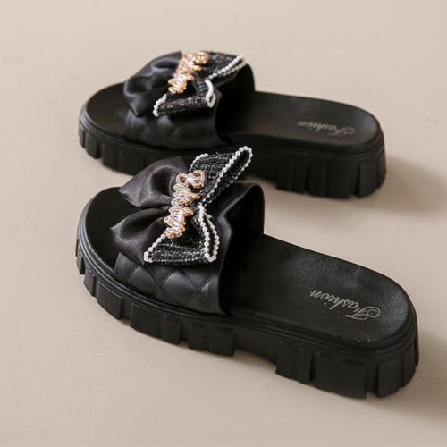 Cloth & PVC Women Sandals, hardwearing & different size for choice, floral, more colors for choice,  Pair