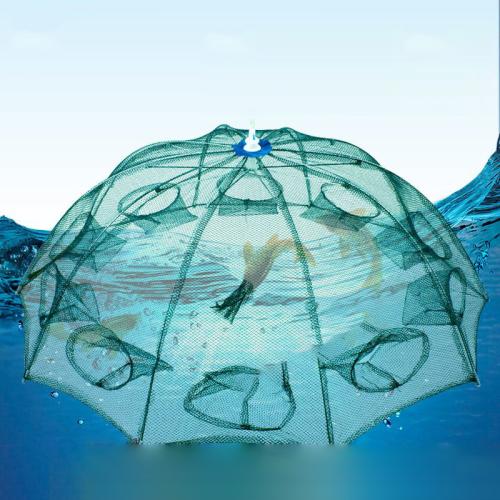 Mesh Fabric & ABS Multifunction Fish Basket  Solid green PC