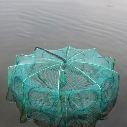 Mesh Fabric & Wire foldable & Multifunction Fish Basket portable  Solid PC