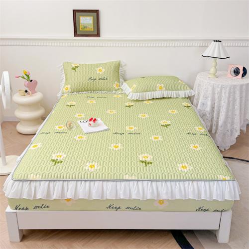 Lactoprene & Viscose Bed Fitted Sheet & breathable printed PC