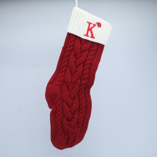 Tricoté Chaussettes de décoration de Noël modèle différent pour le choix Rouge pièce
