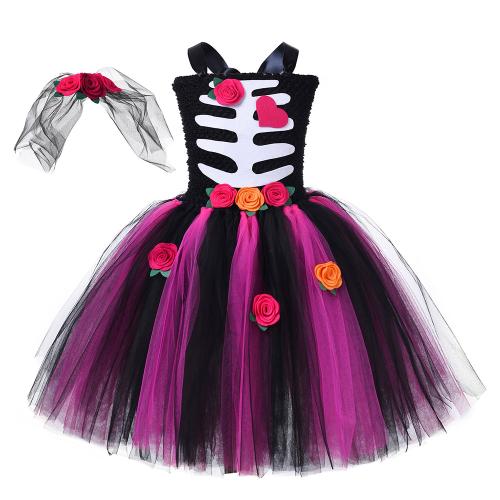 Nylon Girl Two-Piece Dress Set Halloween Design Set