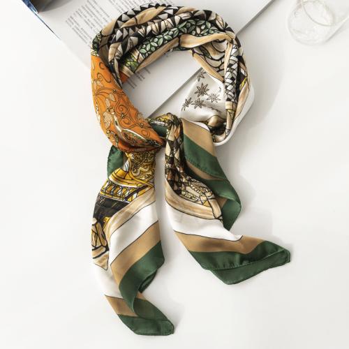 Polyester Multifunction Silk Scarf sun protection printed PC