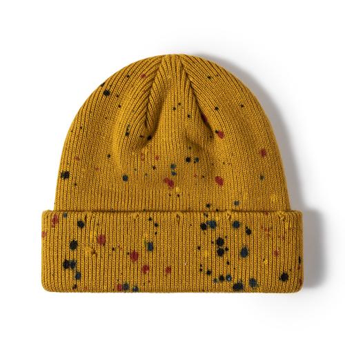 Acrylic Knitted Hat thermal knitted dot : PC