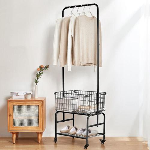 Iron Clothes Hanging Rack for storage & with pulley PC