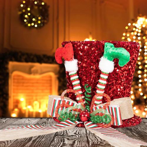 Poliestere Vánoční strom závěsné dekorace Flitr Rosso kus