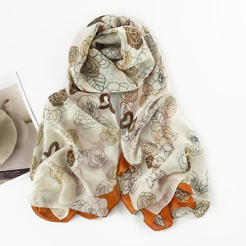 Polyester Multifunction Silk Scarf sun protection printed PC