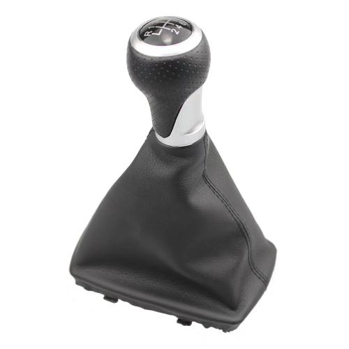 For AUDI A4 B8 8K A5 Q5 S4 LEATHER GEAR SHIFT STICK KNOB 6 SPEED HANDLE SHIFTER