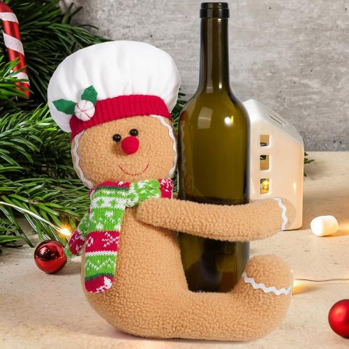 Polyester Creative Christmas Wine Cover PC