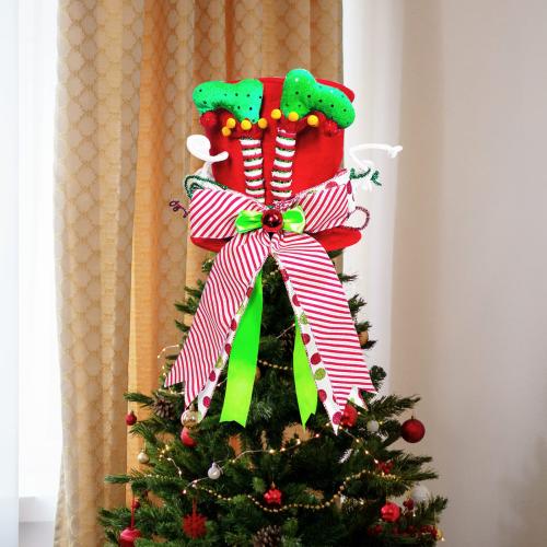 Doek & Katoen Kerstboom hangende Decoratie Rode stuk