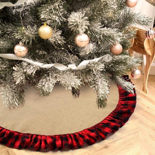 Hadříkem Vánoční strom sukně různé barvy a vzor pro výběr kus