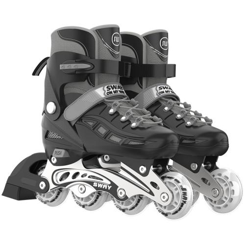 Mesh Fabric & Thermo Plastic Rubber & PU Leather Roller Skates for children & hardwearing Pair