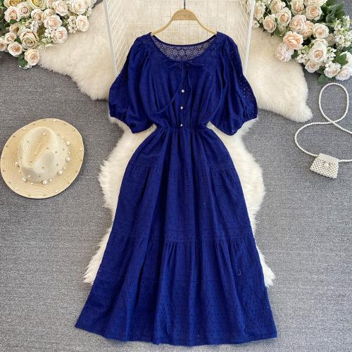 Polyester Waist-controlled One-piece Dress, hollow & breathable, Solid, more colors for choice, :,  PC