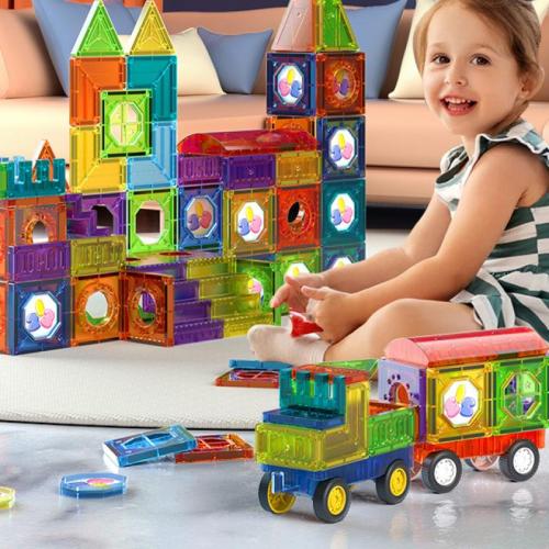 Plastic magnetic Children Brick Toy Set