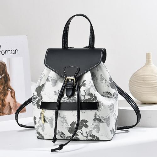 PU Leather easy cleaning & Printed & Easy Matching Backpack PC