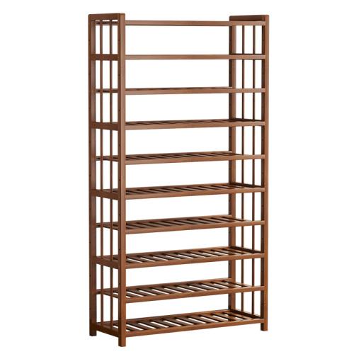 Moso Bamboe Schoenen Rack Organizer Solide Donkerbruin stuk