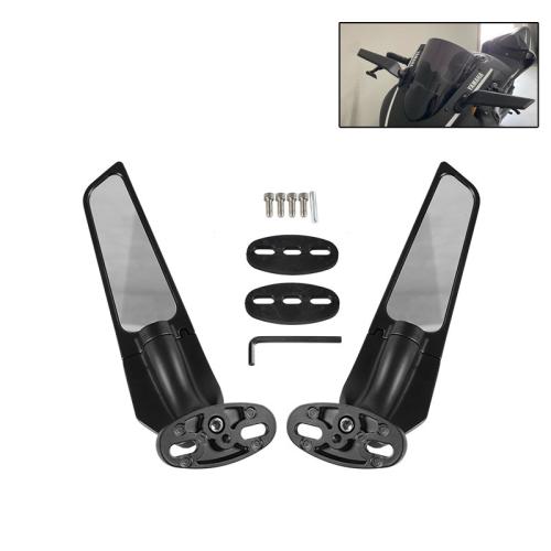 ABS Motorcycle Rearview Mirror  black Sold By Set