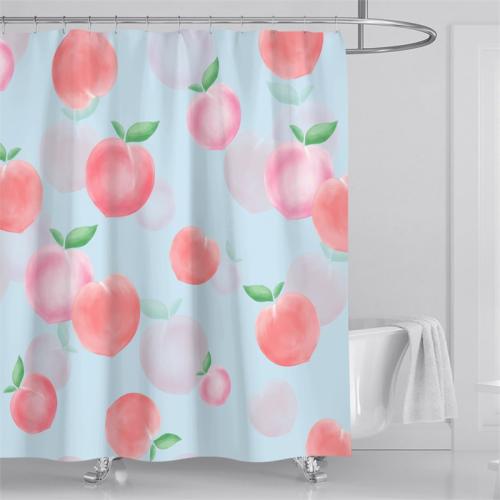 Polyester Shower Curtain  fruit pattern PC