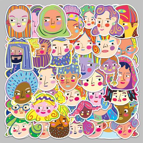 PVC Rubber DIY & Waterproof Decorative Sticker Cute mixed pattern mixed colors Set