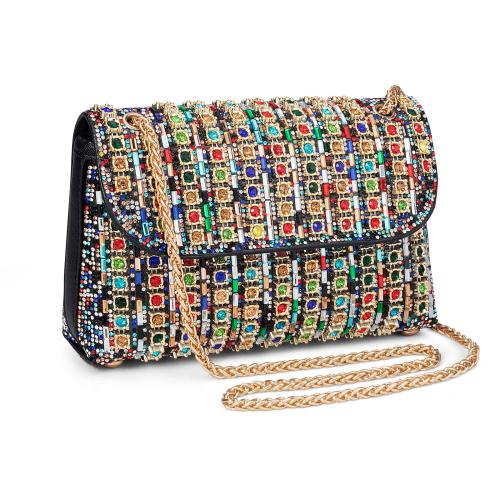 Polyester Easy Matching Crossbody Bag with rhinestone PC