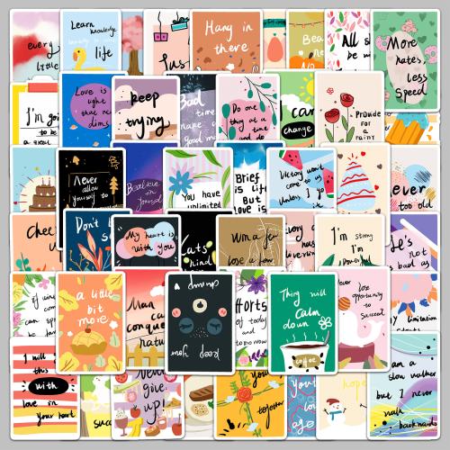 PVC Rubber DIY & Waterproof Decorative Sticker Cute mixed pattern mixed colors Set