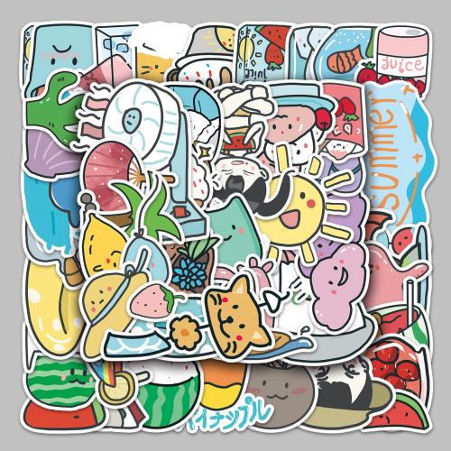 PVC Rubber DIY & Waterproof Decorative Sticker Cute mixed pattern mixed colors Set