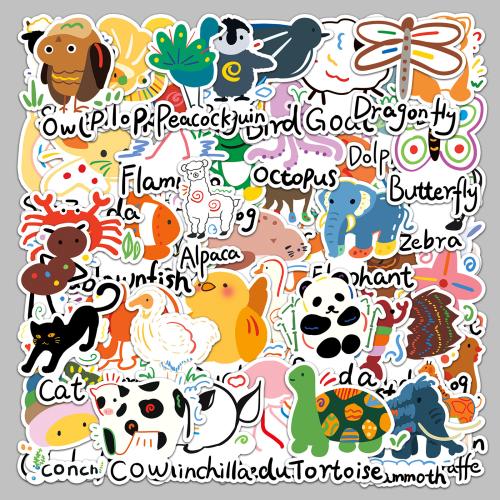 PVC Rubber DIY & Waterproof Decorative Sticker Cute mixed pattern mixed colors Set