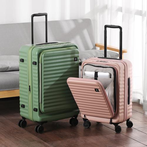 ABS & PC-Polycarbonate Trolley Case with password lock & waterproof Solid PC