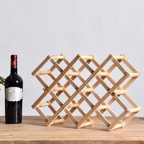 Madera Estantería de vino, más colores para elegir,  trozo