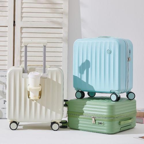 ABS & PC-Polycarbonate Suitcase with password lock & with USB interface Polyester Solid PC