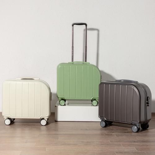 ABS & PC-Polycarbonate Suitcase with password lock & portable & waterproof Polyester striped PC